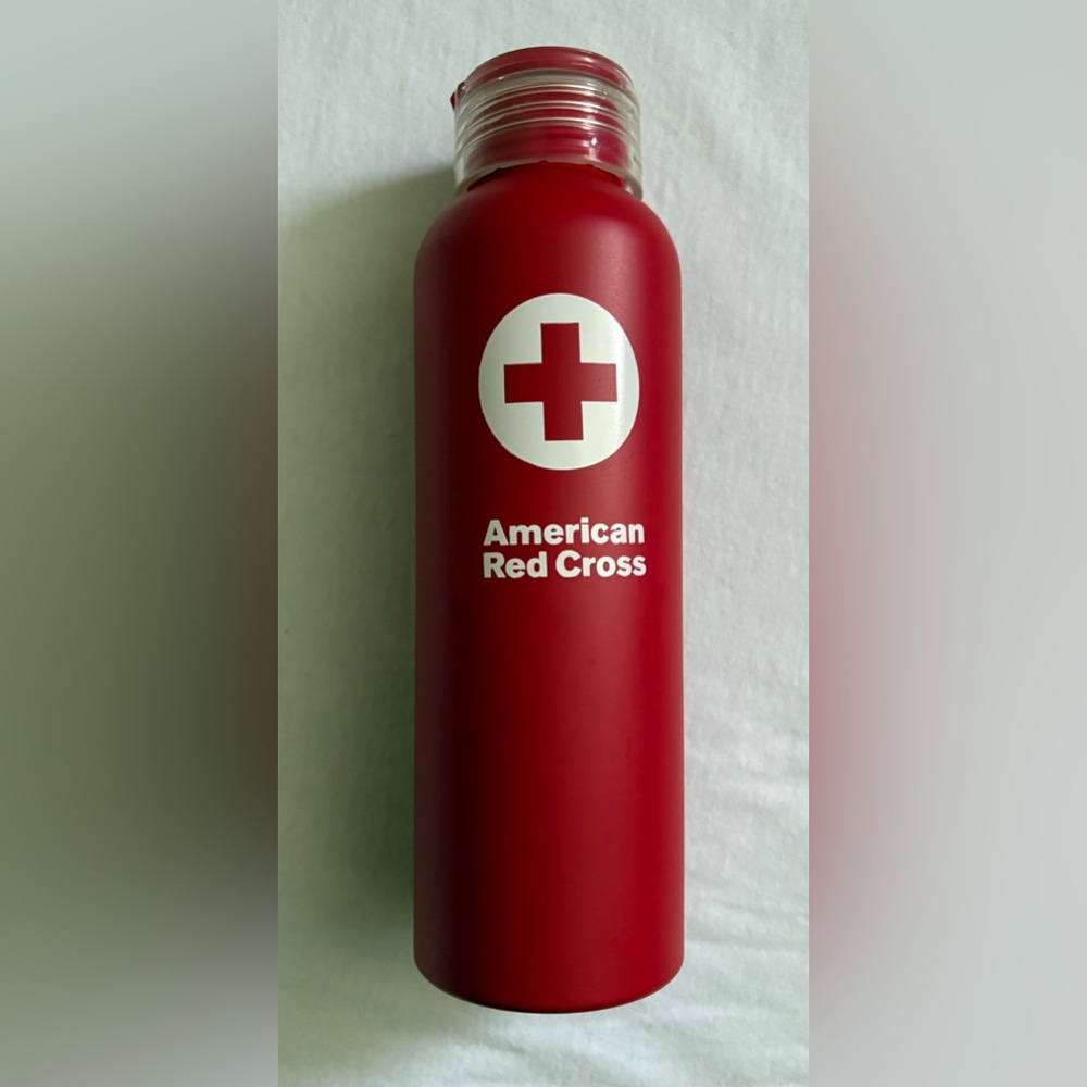 American Red Cross Red Water Bottle
